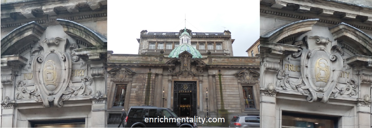 Industry and Frugality at the old Savings Bank, Glasgow