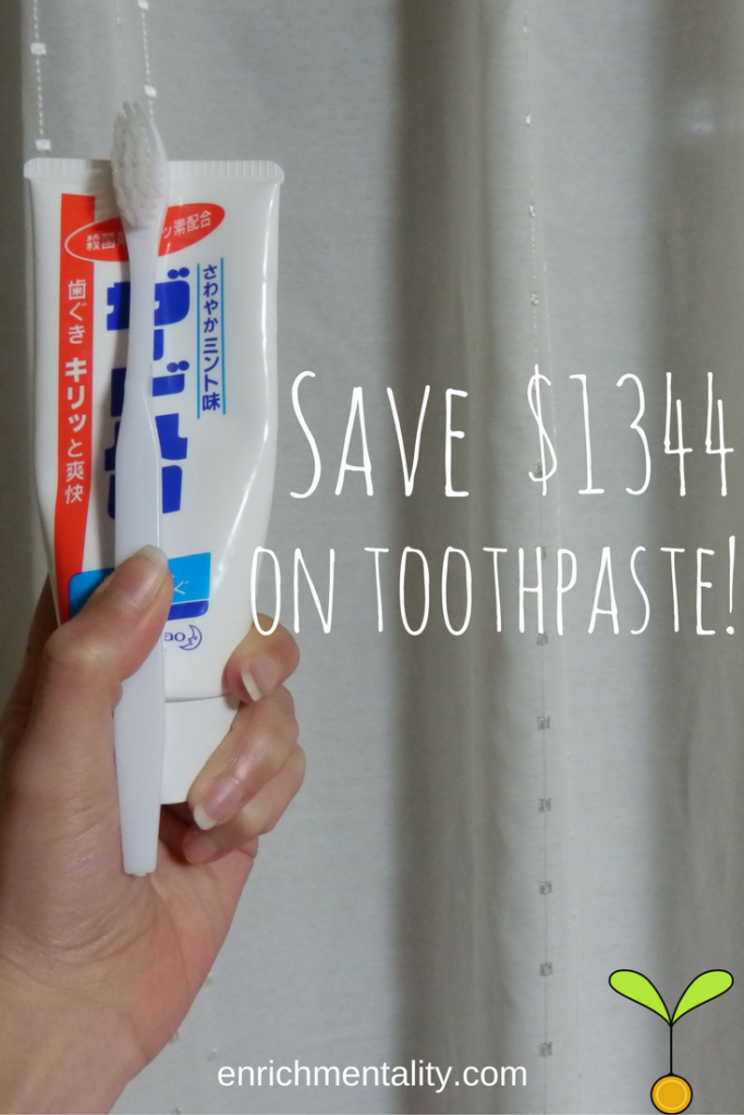 Save $1344 on toothpaste!