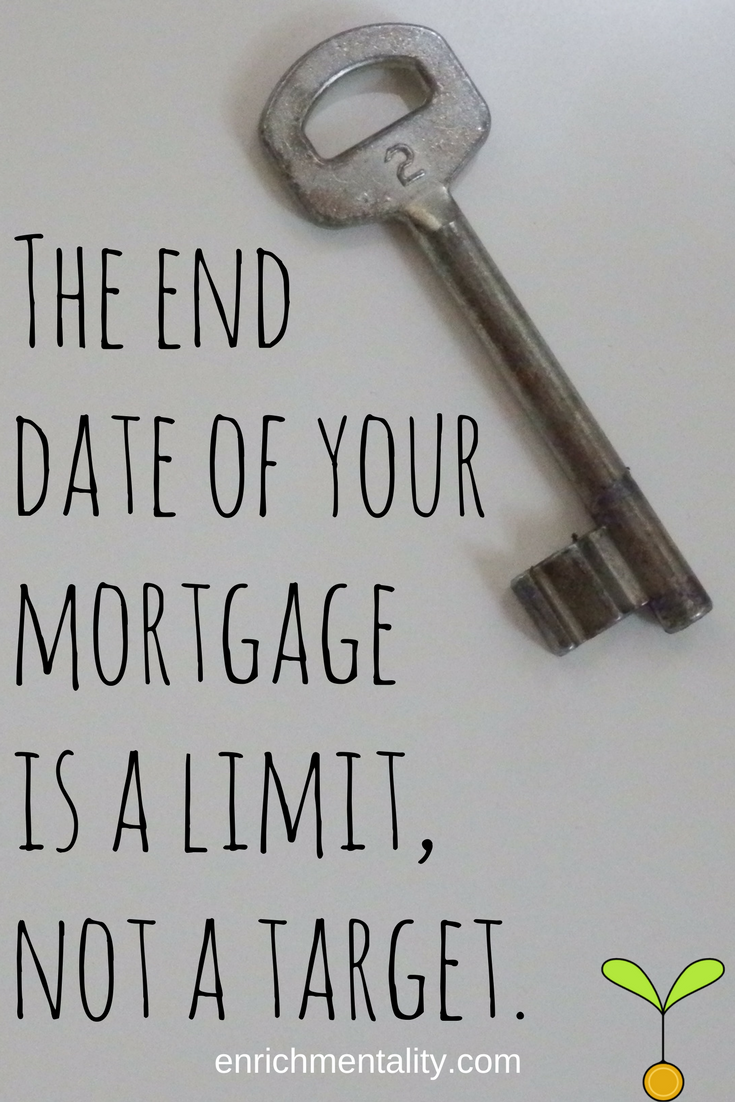 The end date of your mortgage is a limit, not a target