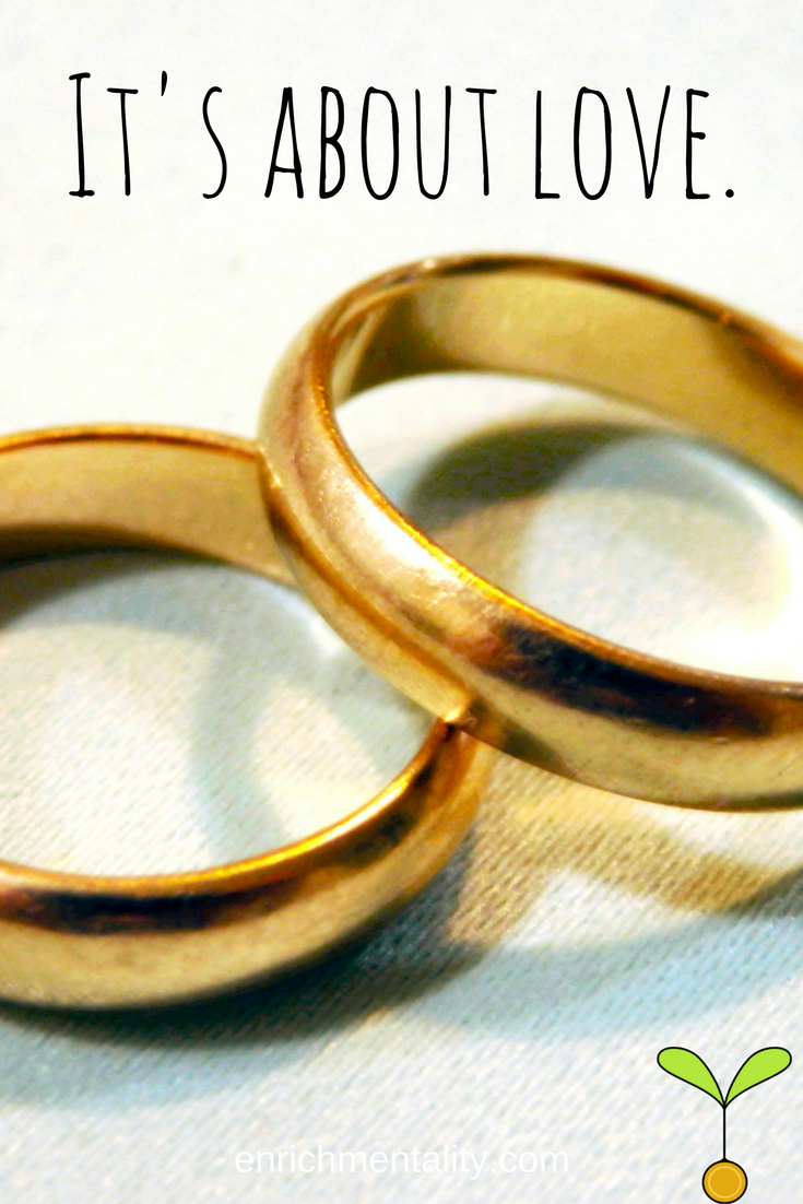 Engagement ring. It's about love.